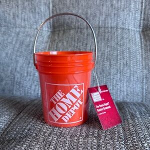 The Home Depot Orange Mini Bucket Holiday Ornament